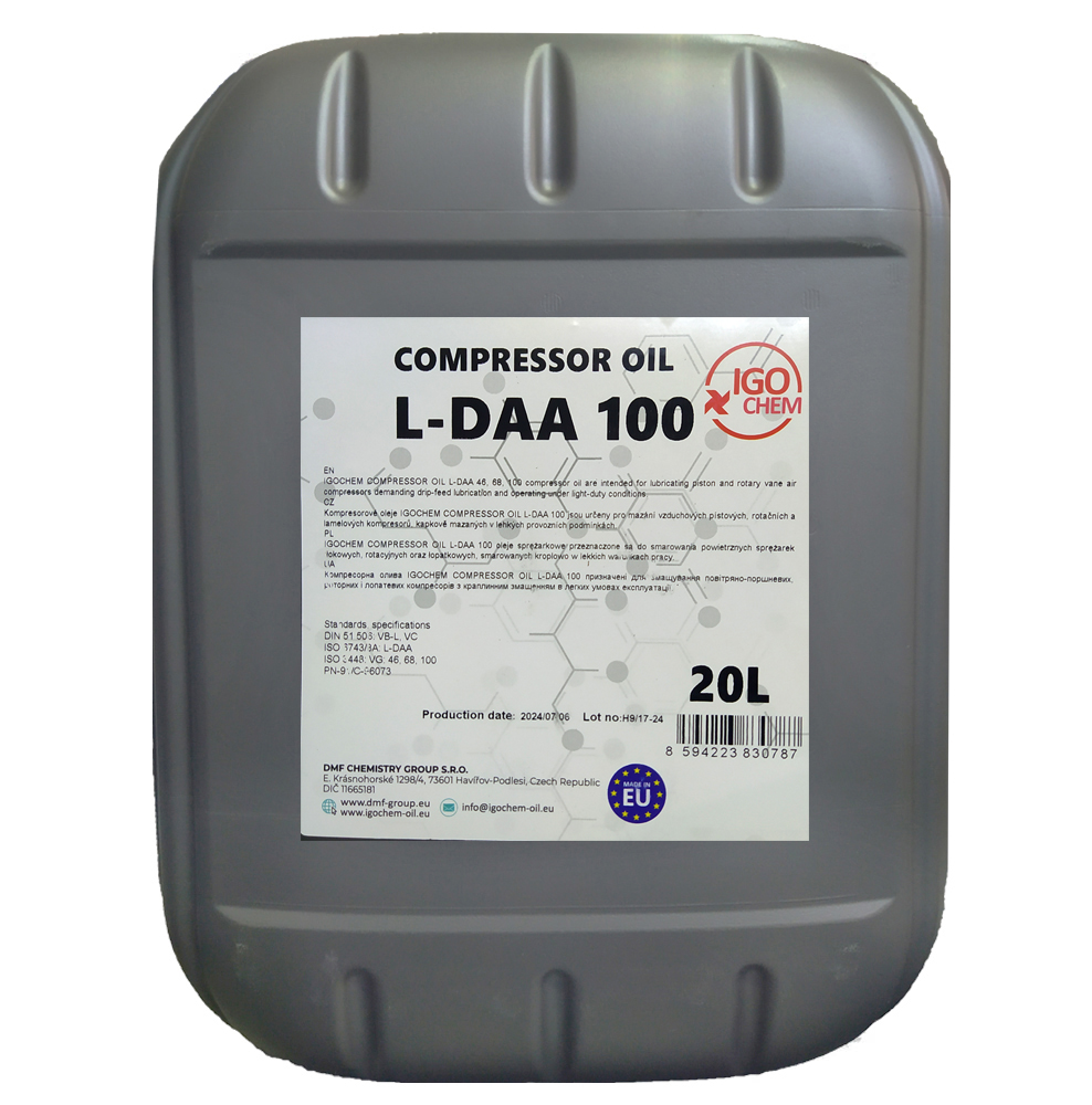 Компресорна олива IGOCHEM Compressor OIL L-DAA 100